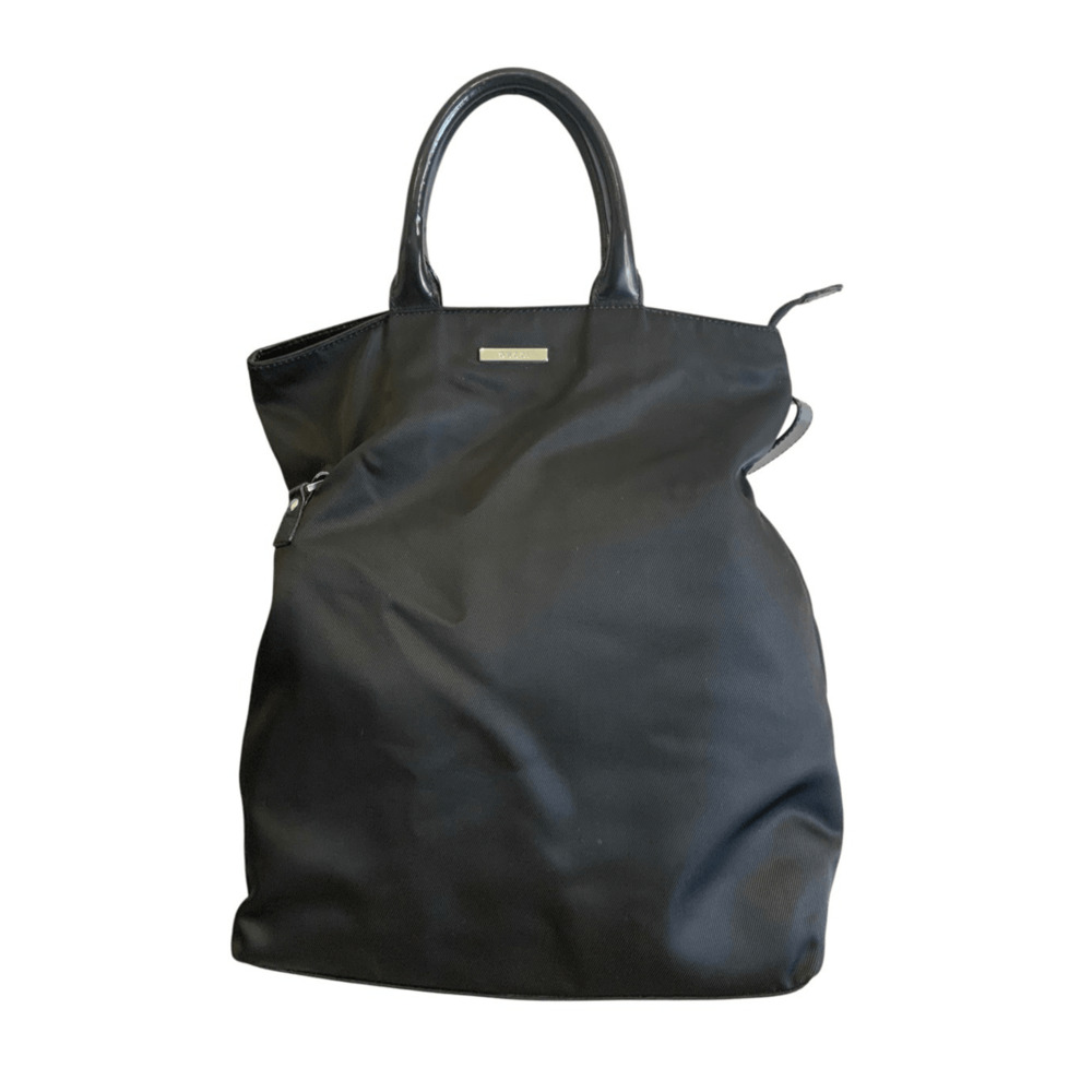 GUCCI Tote Bag Large Shoulder Leather Black Nylon - Picture 2 of 13